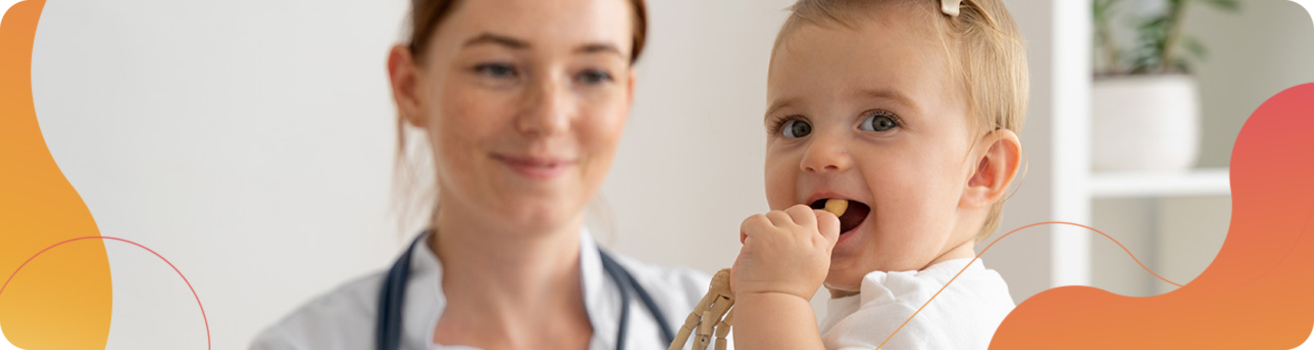 Doctora con bebé Doctora con bebé