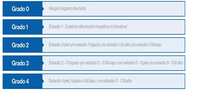 Gradación global de la EICHa según sistema MAGIC