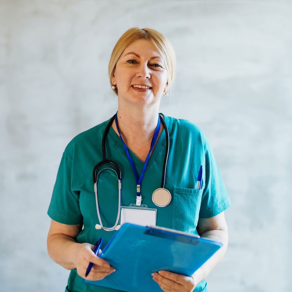 Willkommen bei Novartis.Pro Porträt einer Ärztin