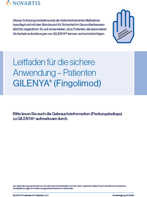 Teaser Gilenya EM Leitfaden für Patienten
