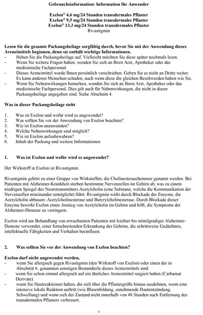 Gebrauchsinformationen_Exelon