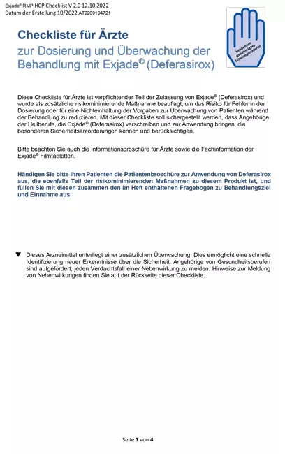 exjade_hcp-checkliste