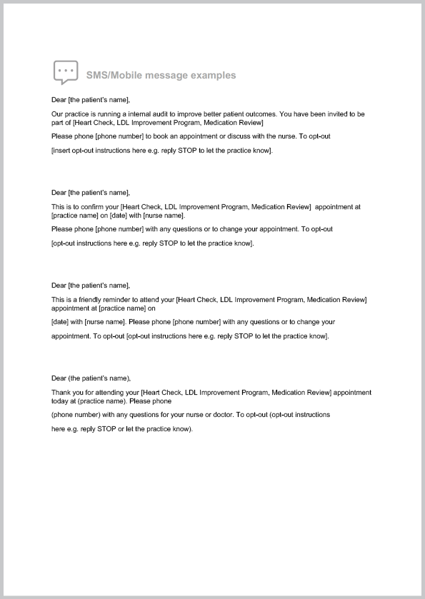 Patient Recall SMS Reminders