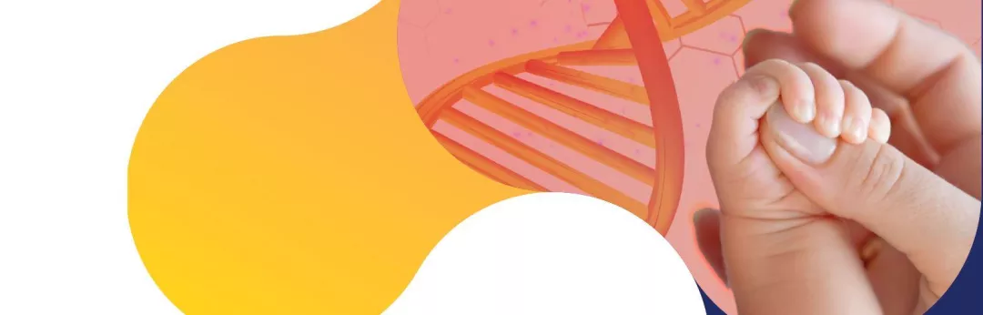 Baby holding mum's finger