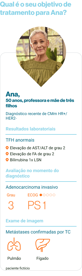 Qual é o seu objetivo de tratamento para Ana - mobile