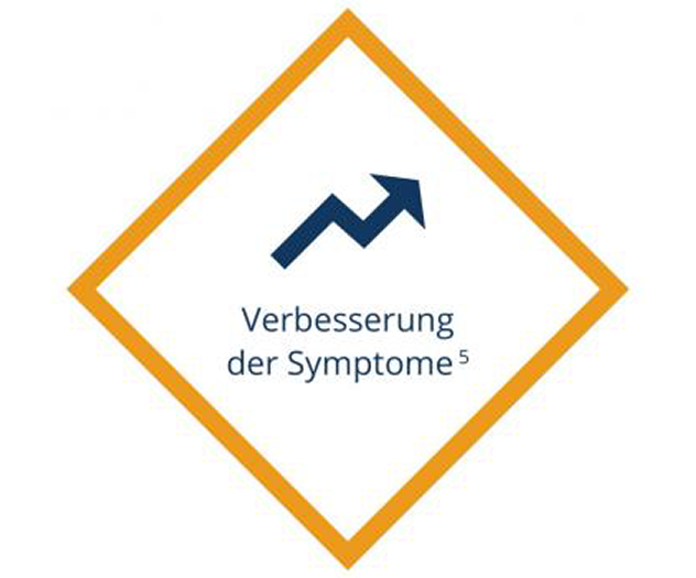 Verbesserung der Symptome Verbesserung der Symptome