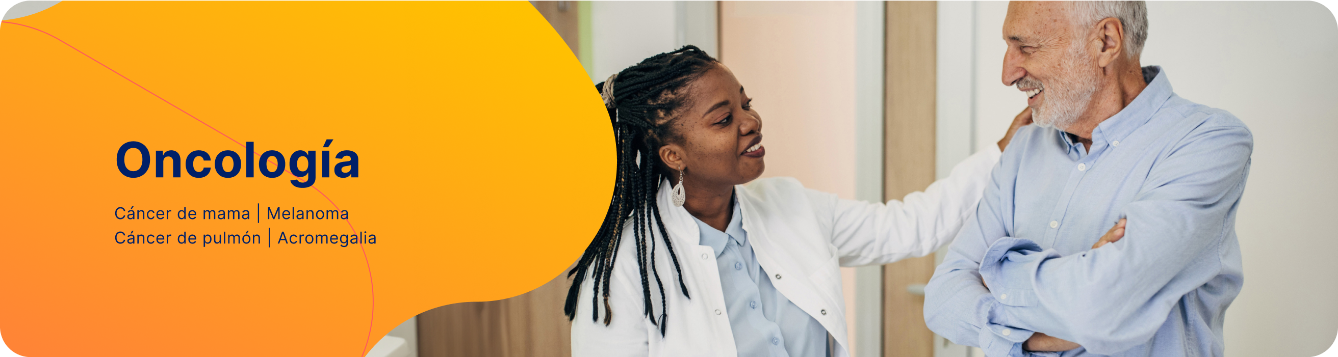 baner para oncología, docotra con paciente baner para oncología, docotra con paciente