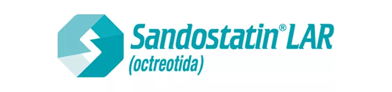 logo de sandostatin lar para card del producto