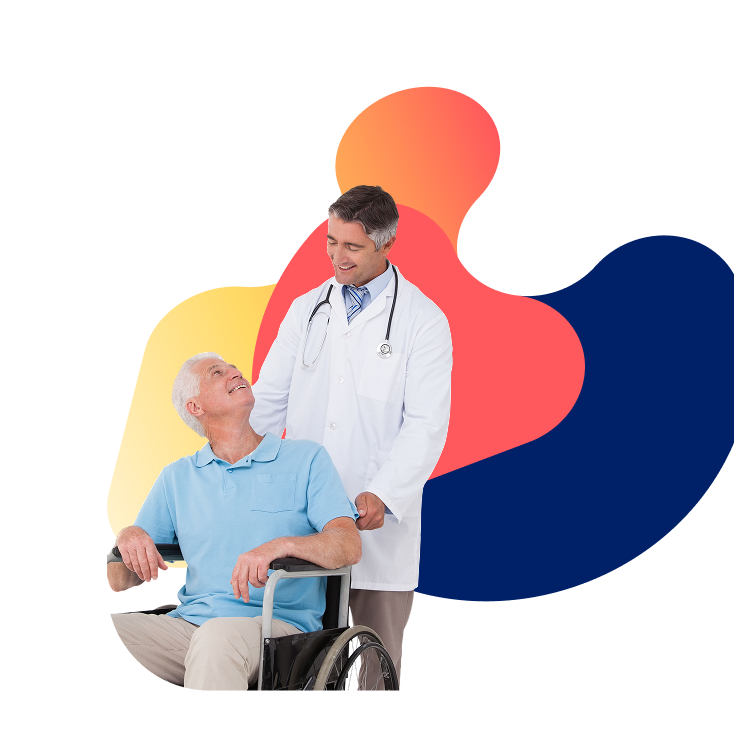 doctor_llevando_hombre_silla_de_ruedas doctor_llevando_hombre_silla_de_ruedas