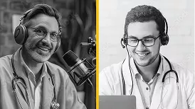 dos profesionales de la salud hablando dos profesionales de la salud hablando