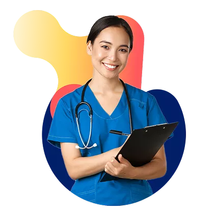 Doctora Novartis Sonriendo