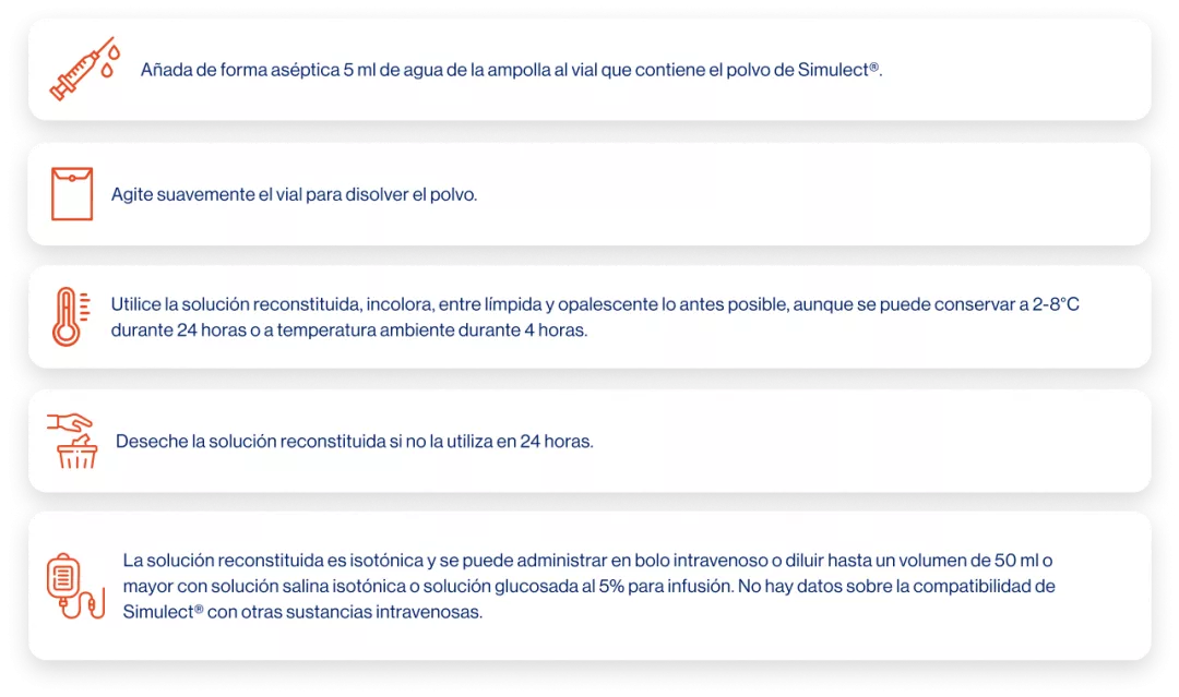 Modo de administración Simulect Desktop