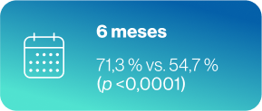 6 meses 71,3% 6 meses 71,3%