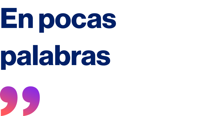 en pocas palabras en pocas palabras