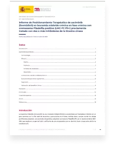 Informe de Posicionamiento Terapéutico de asciminib