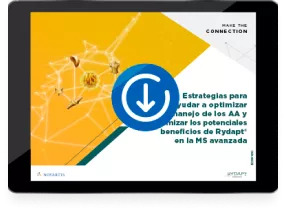 Estrategias para ayudar a optimizar el manejo de los AAs y maximizar los potenciales beneficios de midostaurina en la Mastocitosis Sistémica avanzada