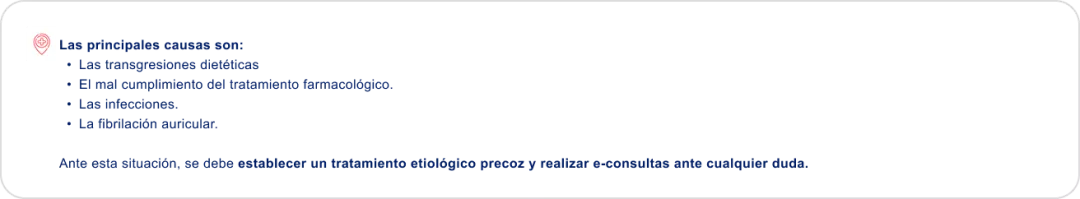 4. Realizar una detección y tratamiento precoces de las descompensaciones desde AP