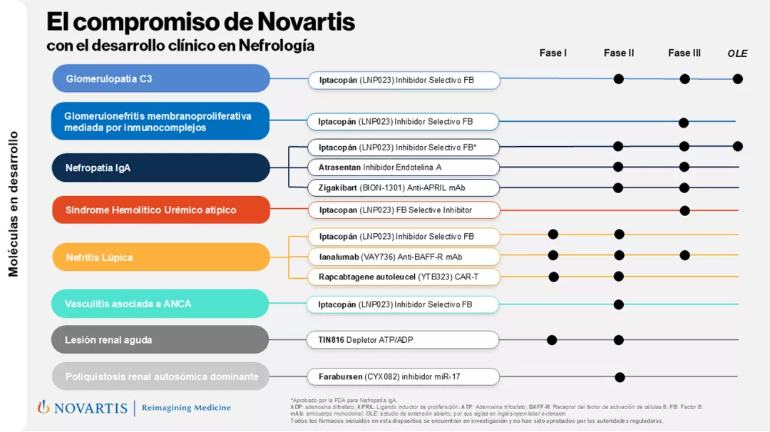 El compromiso de Novartis con el desarrollo clínico en Nefrología