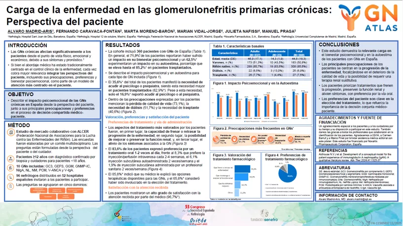 Carga de la enfermedad en las glomerulonefritis primarias crónicas: Perspectiva del paciente
