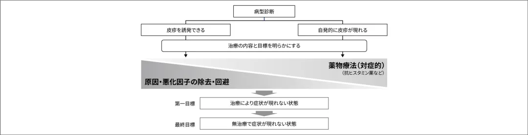 図7. 蕁麻疹の病型と治療目標