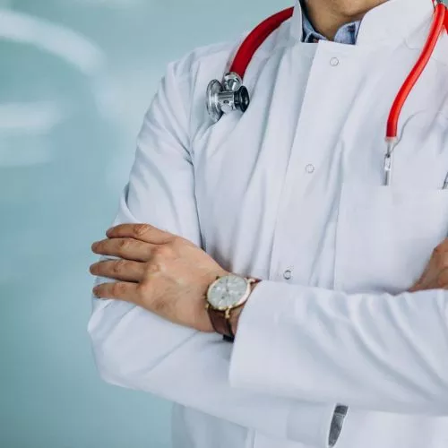 HCP with Stethoscope Mobile image