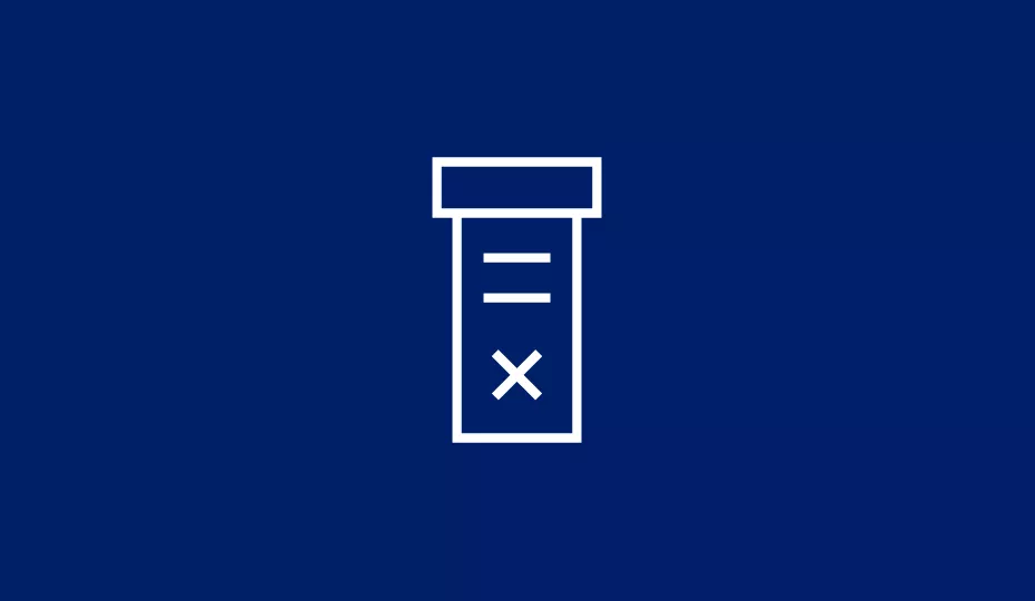 Card deep blue with icon