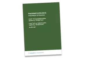 Xolair pakningsvedlegg ferdigfylt penn 150 mg og 300 mg