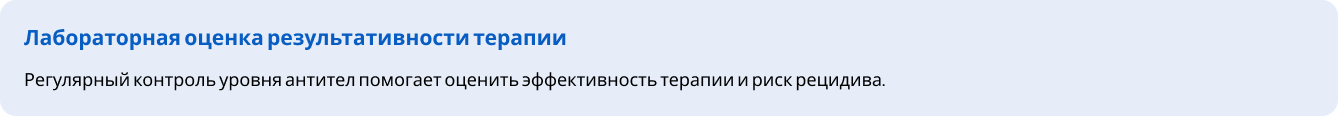 Лабораторная оценка результативности терапии Лабораторная оценка результативности терапии