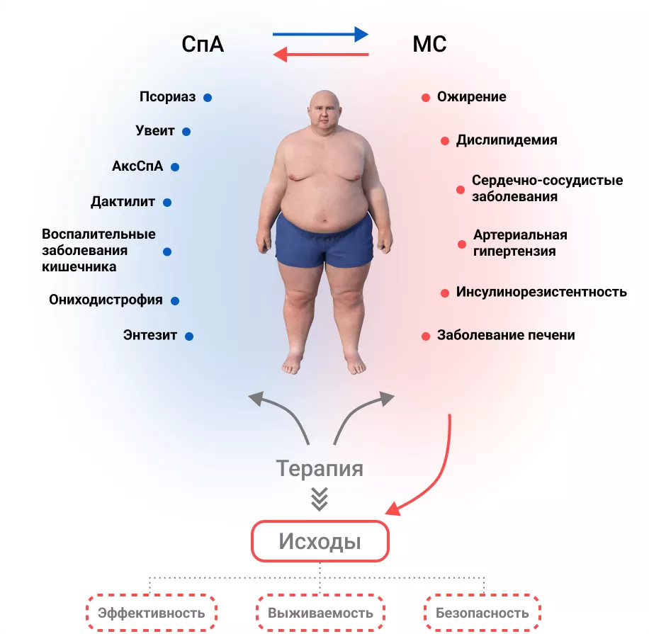 Перекрестная связь между кардиометаболическими заболеваниями и лечением спондилоартрита