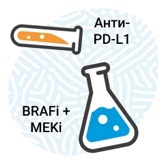 Сочетанной ТТ+ИТ в виде тройной комбинации BRAFi + MEKi + анти-PD-L1