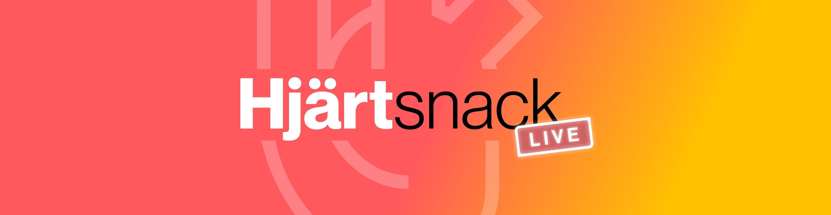 Banner Hjärtsnack live
