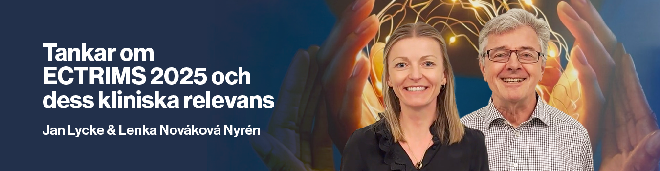 Banner intervju efter ECTRIMS 2025 Jan Lycke och Lenka Nováková Nyrén
