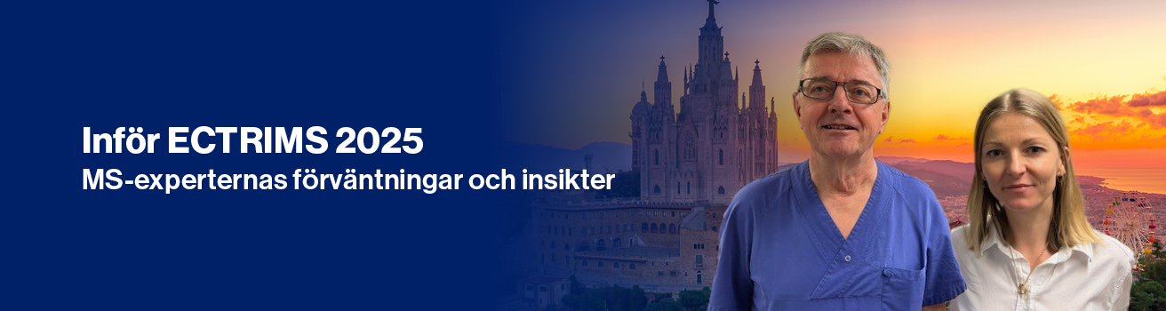 Topbanner Inför ECTRIMS 2025 intervju Jan Lycke och Lenka Novakova