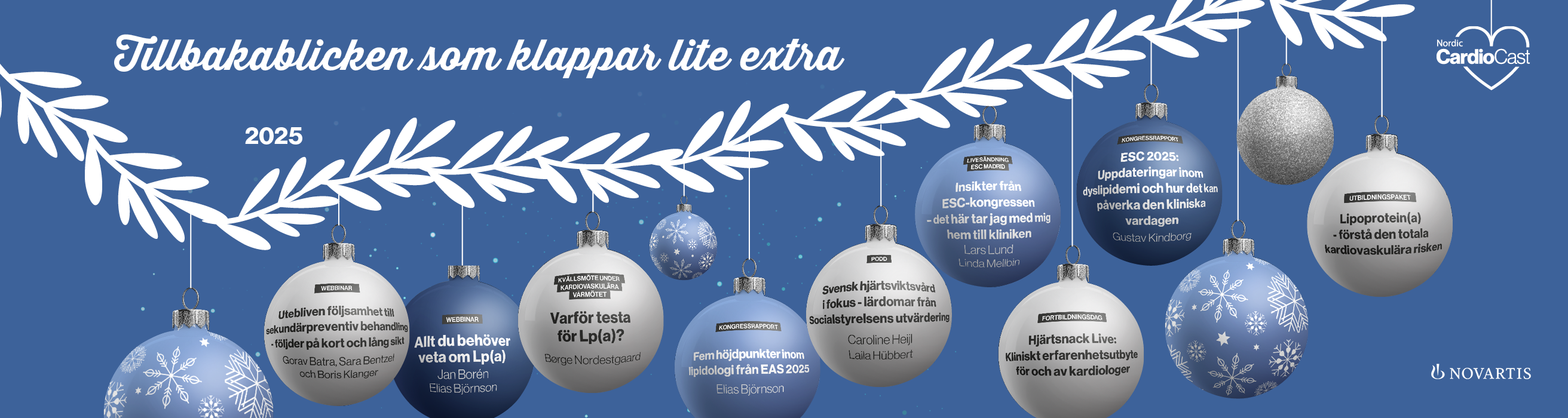 Nordic CardioCast 2025 Julhälsning Banner