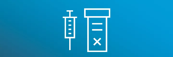 Aimovig icon syringe and tube