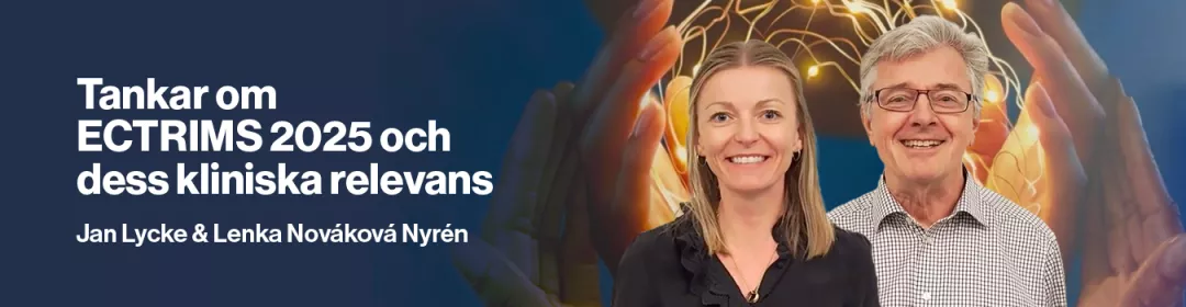Banner intervju efter ECTRIMS 2025 Jan Lycke och Lenka Nováková Nyrén