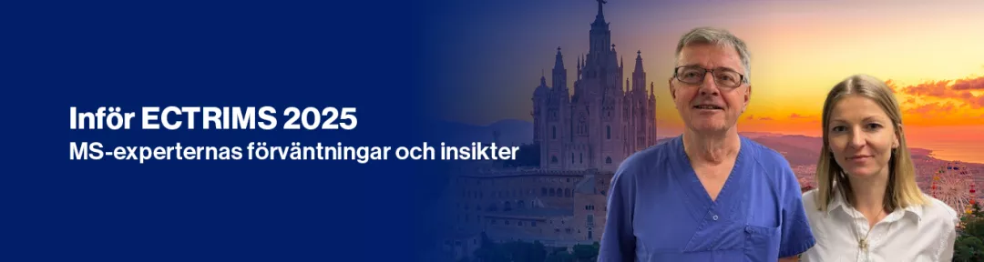 Topbanner Inför ECTRIMS 2025 intervju Jan Lycke och Lenka Novakova