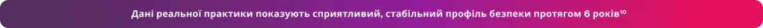 Дані реальної практики показують сприятливий, стабільний профіль безпеки протягом 6 років