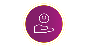 Icon representing improved quality of life. Icon representing improved quality of life.