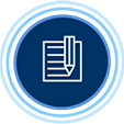 Notes and pencil icon representing frequency of treatment. Notes and pencil icon representing frequency of treatment.