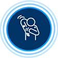 Itching icon representing physical symptoms. Itching icon representing physical symptoms.