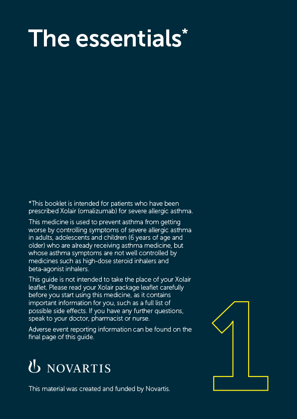 Preview image: Xolair patient self-administration online starter kit: the essentials PDF. Preview image: Xolair patient self-administration online starter kit: the essentials PDF.