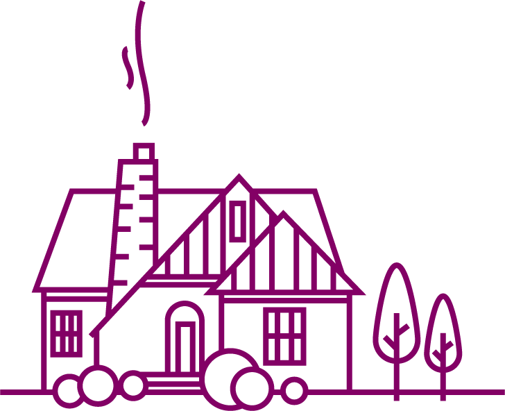 Illustration of a house. Illustration of a house.