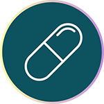 Pill icon. Pill icon.