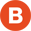 Circle with the letter B icon. Circle with the letter B icon.