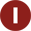 Circle with the letter I icon. Circle with the letter I icon.