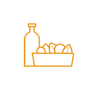 Icon of food and drink. Icon of food and drink.