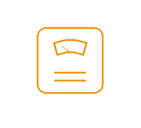 Bathroom scales icon. Bathroom scales icon.