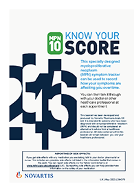 Preview image: MPN10 patient brochure.