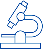 Icon of microscope. Icon of microscope.